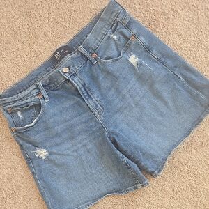 Gap 2021 Denim Blue Women's Shorts Size:14
